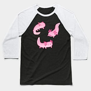 Pink axolotls pack Baseball T-Shirt